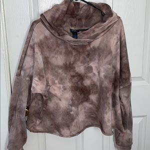 Tie Dye crop tip hoodie
